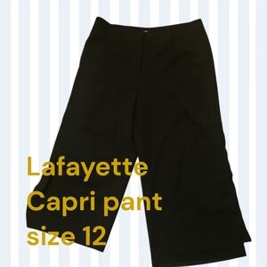 One Day Only. 50.00.   Lafayette 148 New York Black Capris